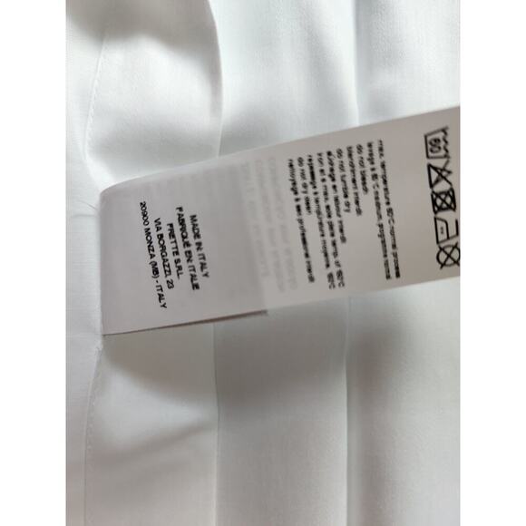 New Frette 2 Pc Set Porto Cotton King Shams White Sandstone Embroidery #06 - Picture 9 of 13